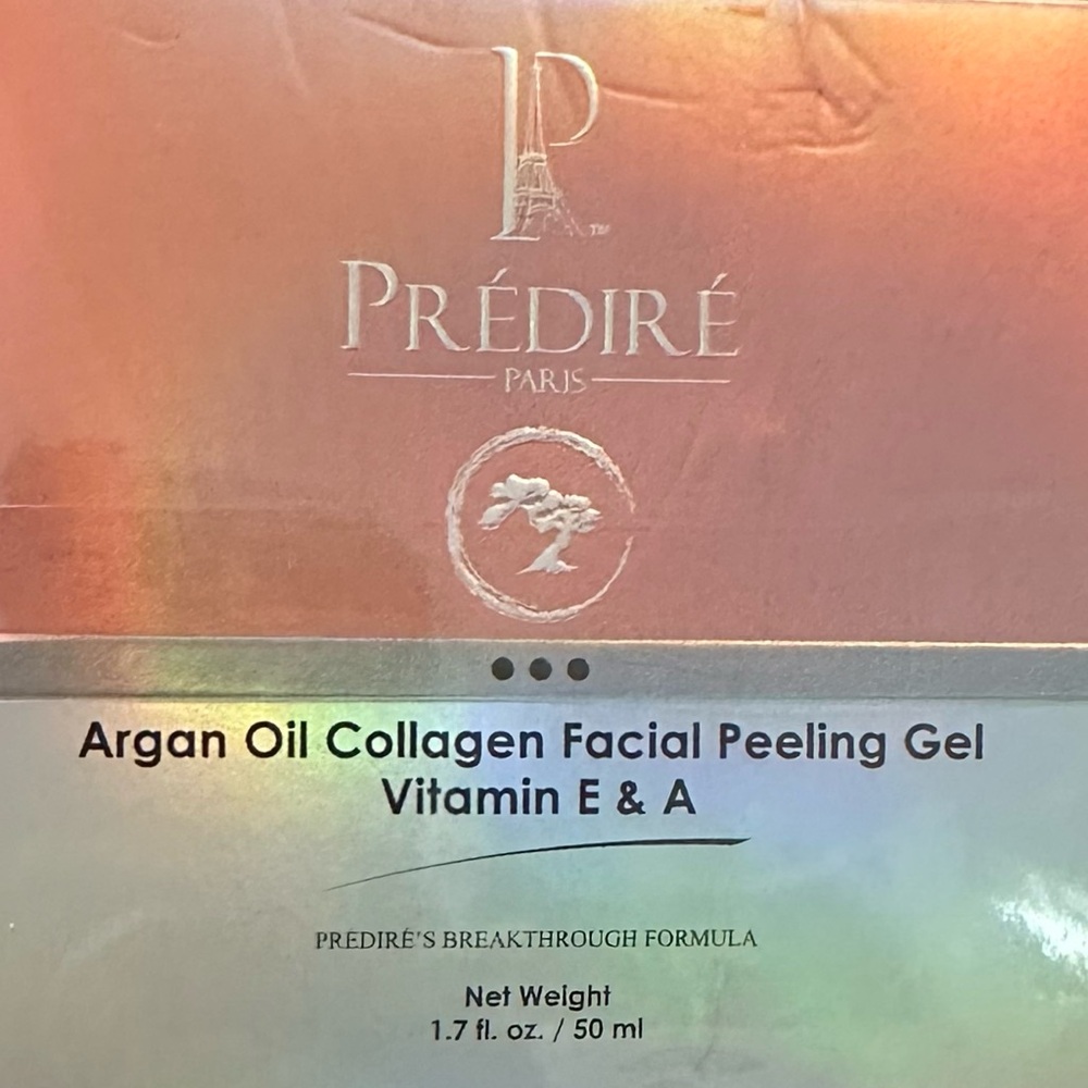 Argan Oil Collagen Facial Peeling Gel Vitamin E & A 50 mL NEW Predire Paris